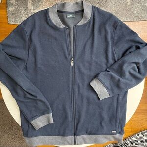 Rodd & Gunn Midnight Ribbed Bomber Jacket Blue Men’s 2XL